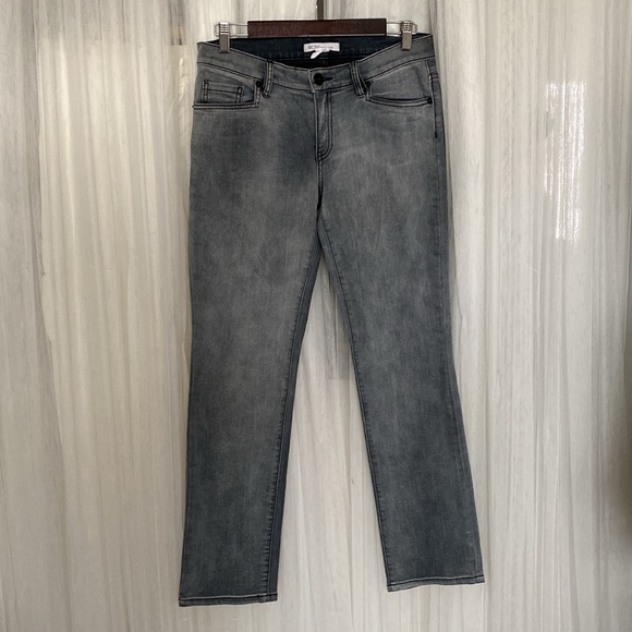 BCBGeneration Riley light wash charcoal women’s boot leg jeans mid rise, size 27 - Picture 3 of 17